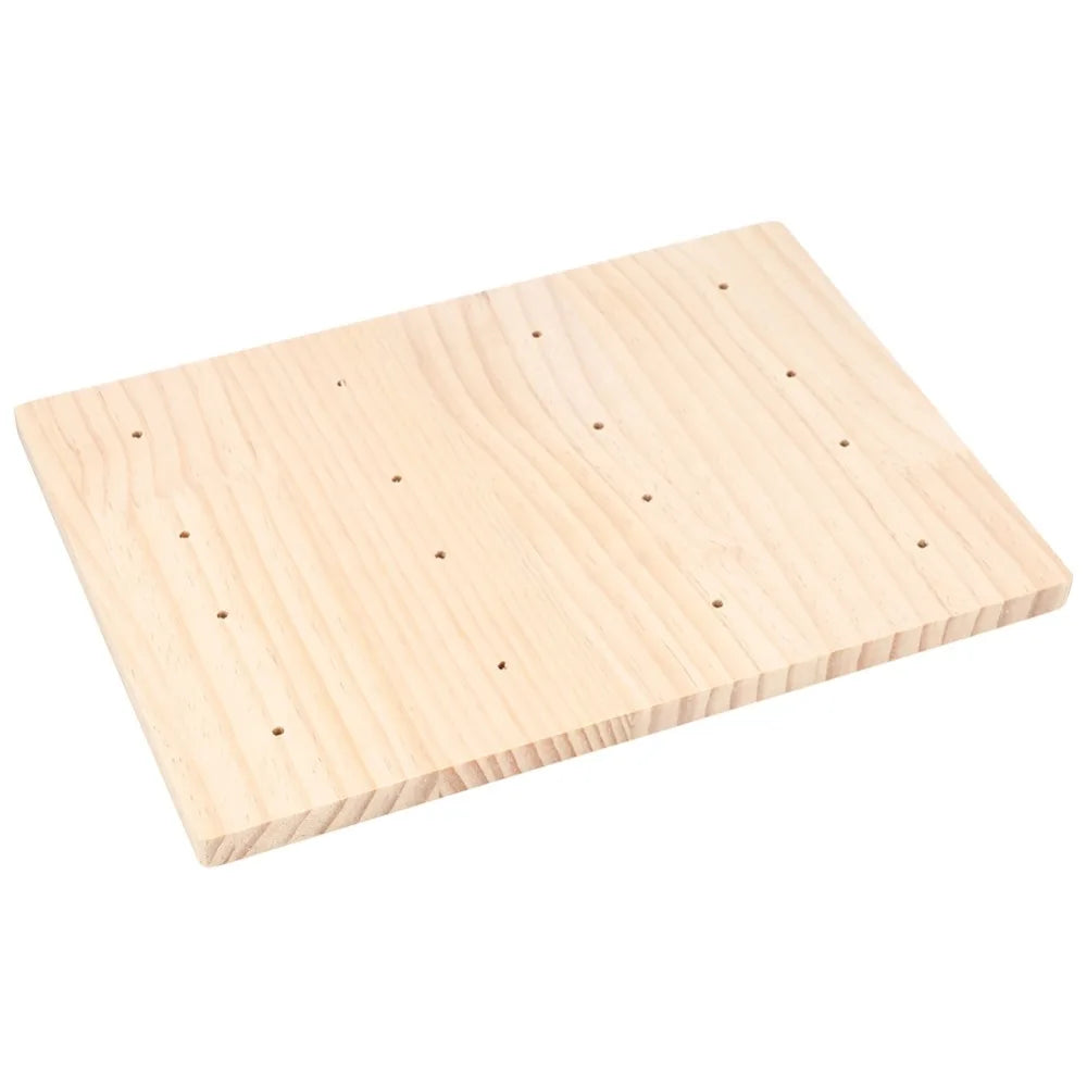 Wooden Pet Scratching Board – Spiral Groove Cage Accessory