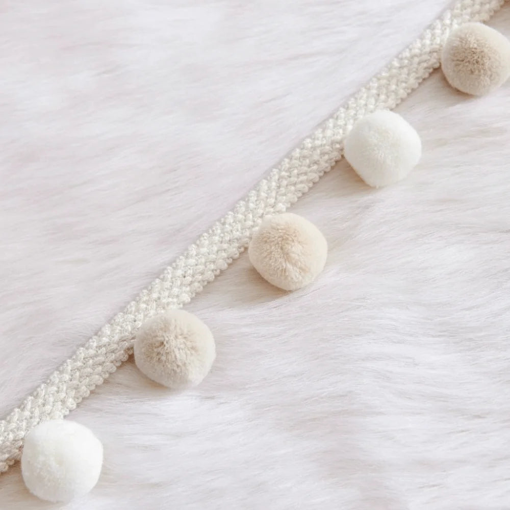 25M Pom Pom Fringe Trim Ribbon – 3cm Balls, 5cm Width Craft