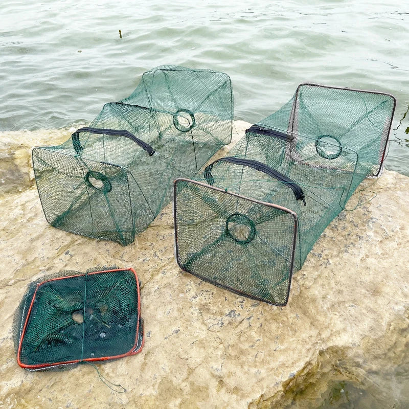 Foldable Fish Trap Net – Crab, Shrimp & Lobster Fishing Gear