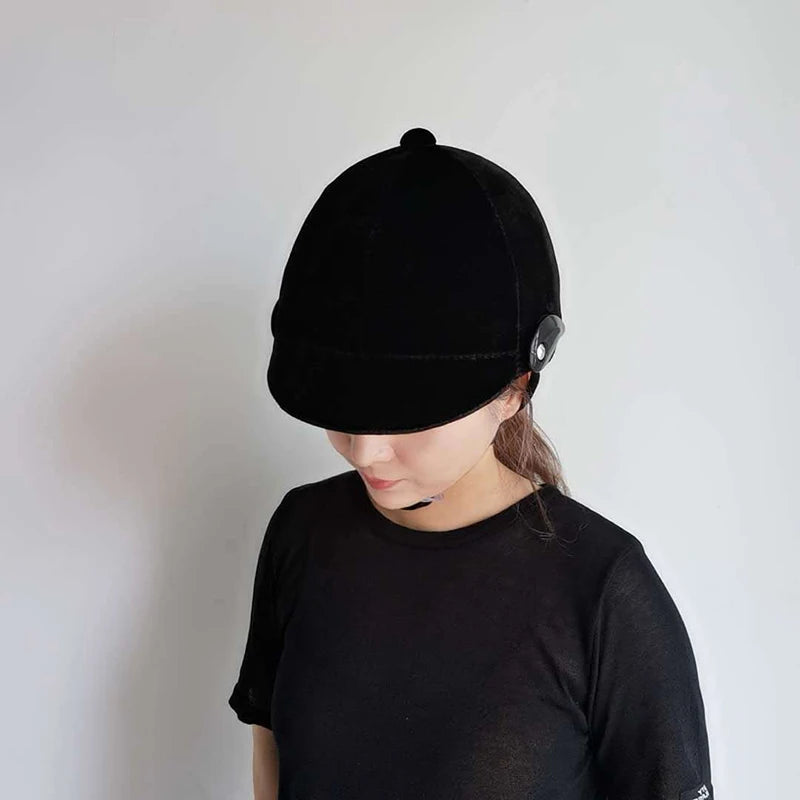 Unisex Equestrian Riding Helmet – Adjustable ABS Velvet Cap