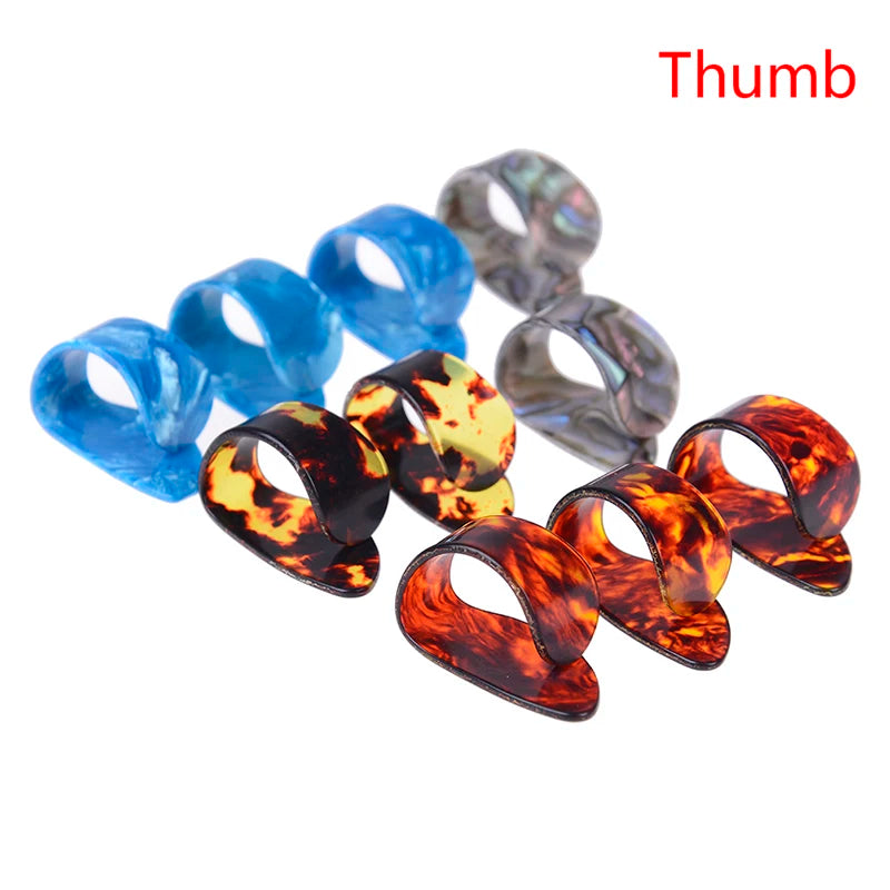Guitar Finger & Thumb Picks – 10-Piece Celluloid Plectrum Set