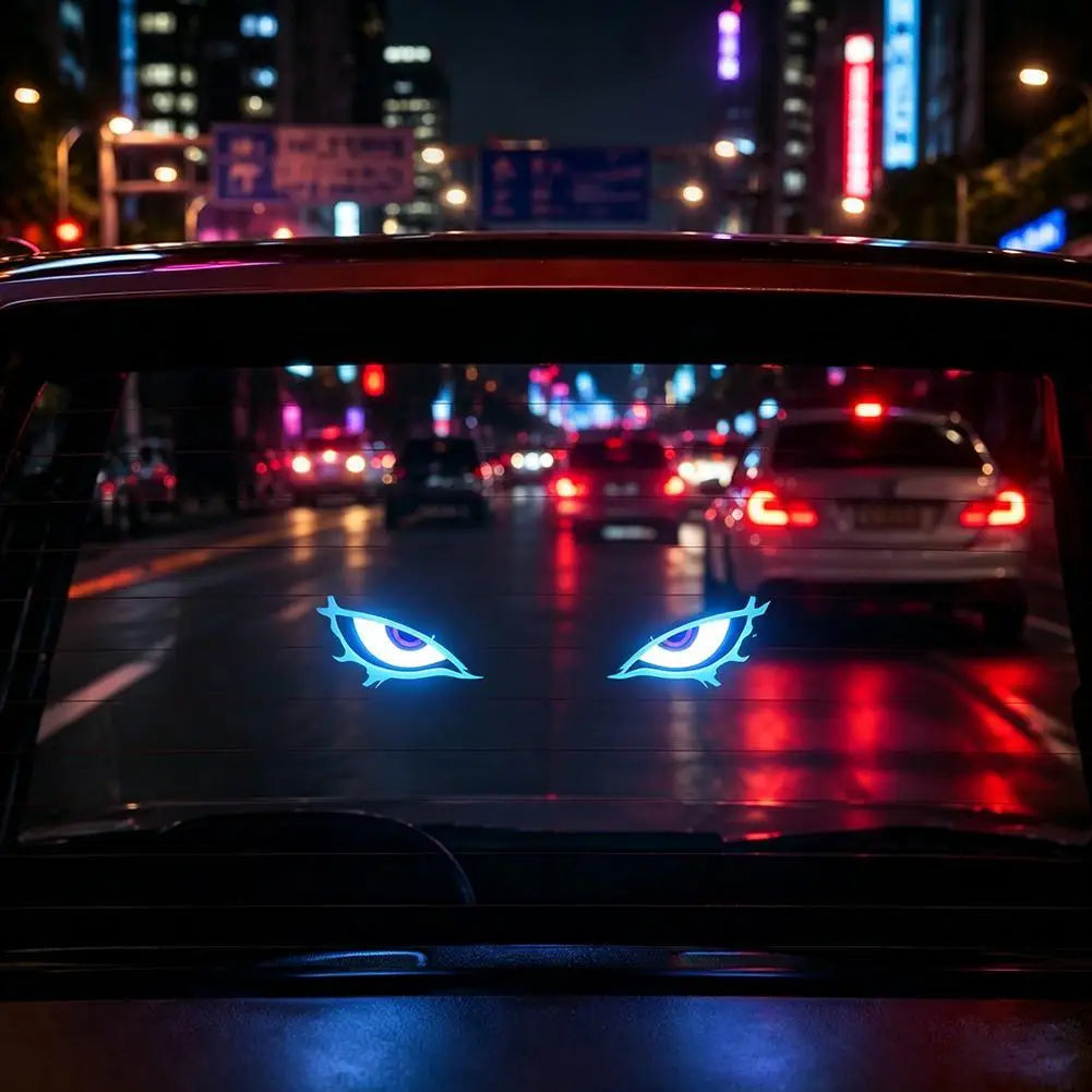Solar Demon Eye LED Car Ambient Light – Breathing Neon Decor