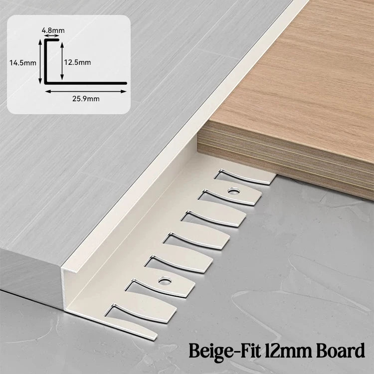 C-Shape Aluminum Stair Nosing Edge Banding Strip | Bendable