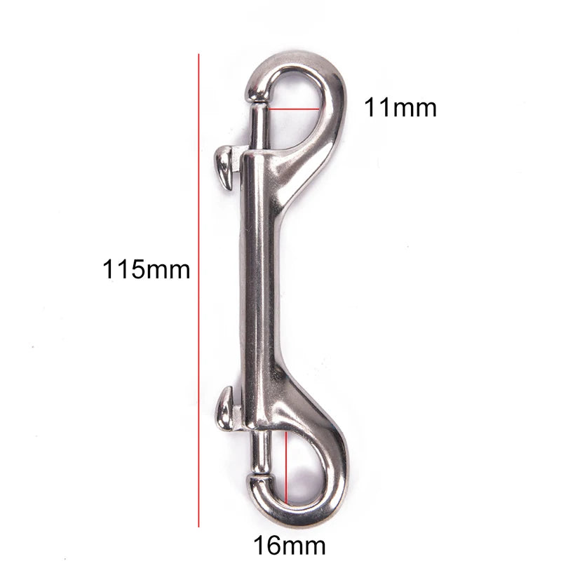 Stainless Steel Scuba Diving Double-Ended Snap Hook