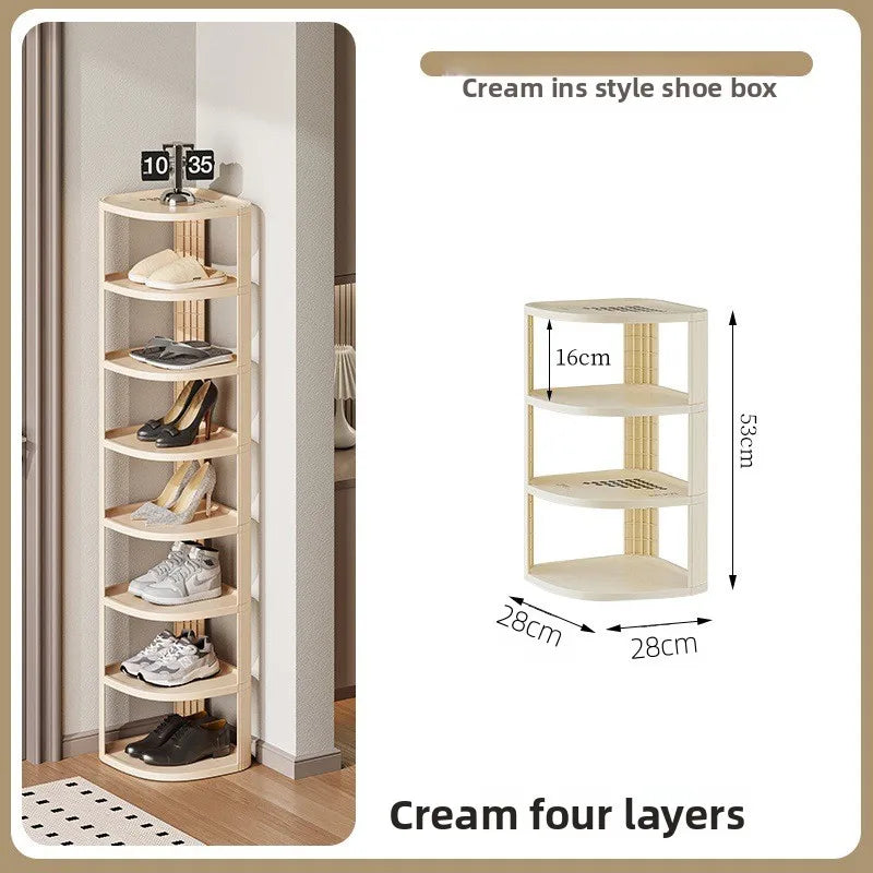 Multi-Tier Shoe Rack – Narrow Space-Saving Entryway Organizer