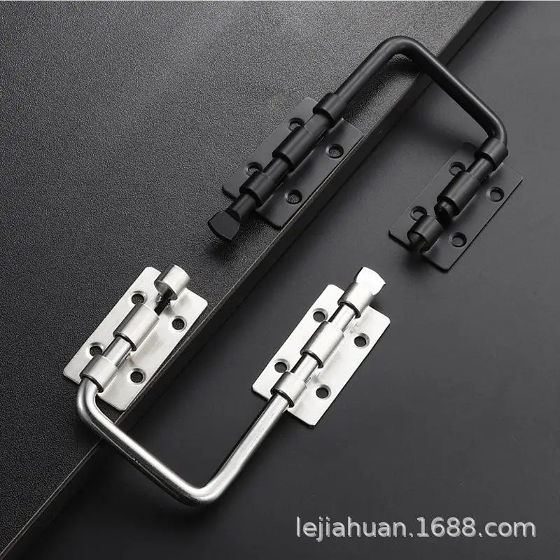 Stainless Steel Gate Latch 90/180° Non-Perforated Door Lock Set