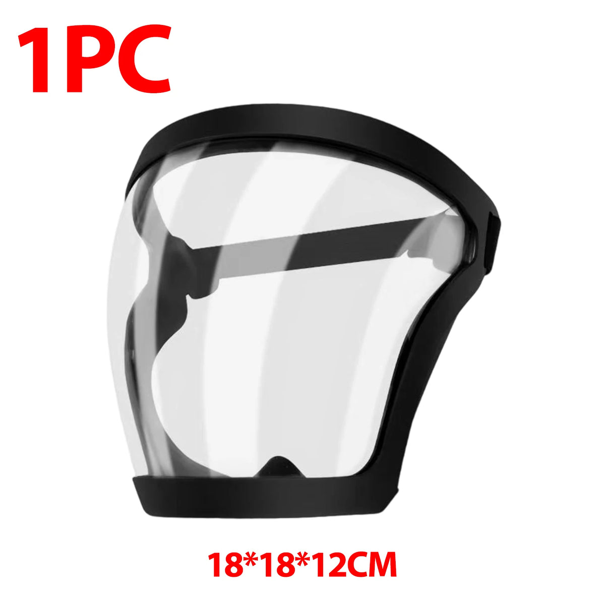 Transparent Face Shield – Splashproof Polycarbonate Safety Mask
