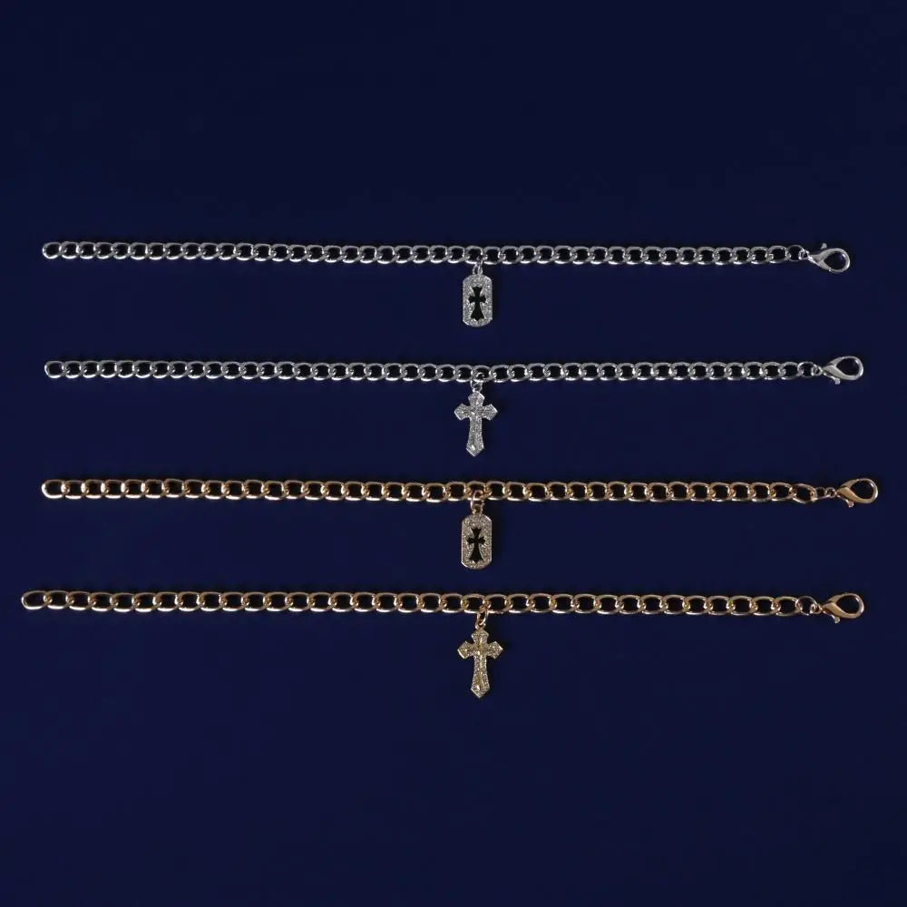 Zircon Cross Pendant Pet Necklace – Cat & Dog Accessory