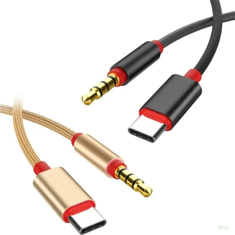 USB-C to 3.5mm Audio Adapter Cable – 1m Male Stereo