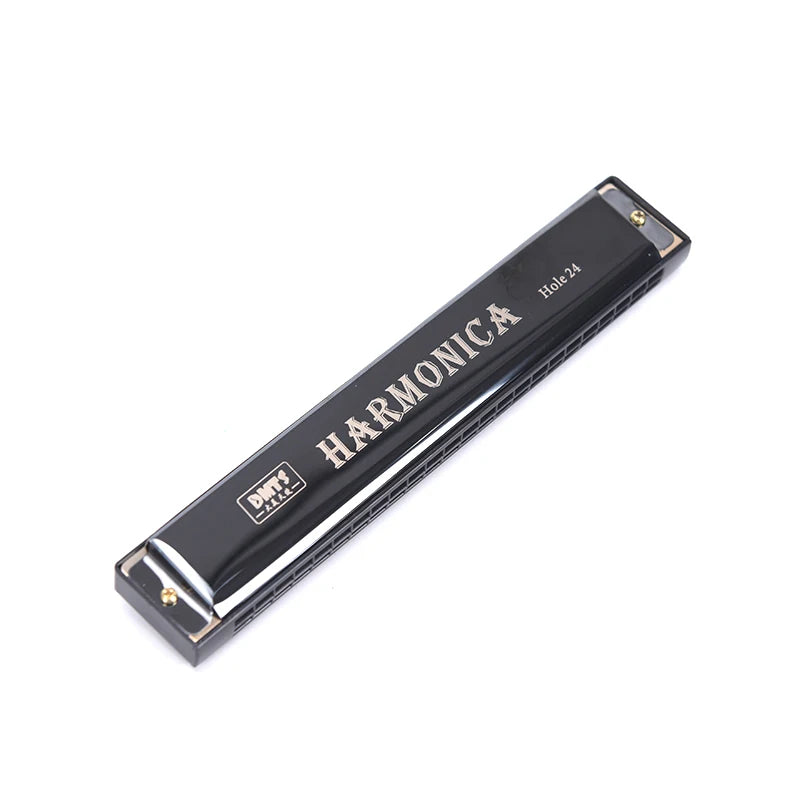 24-Hole Tremolo Harmonica Key of C – Double Row Mouth Organ