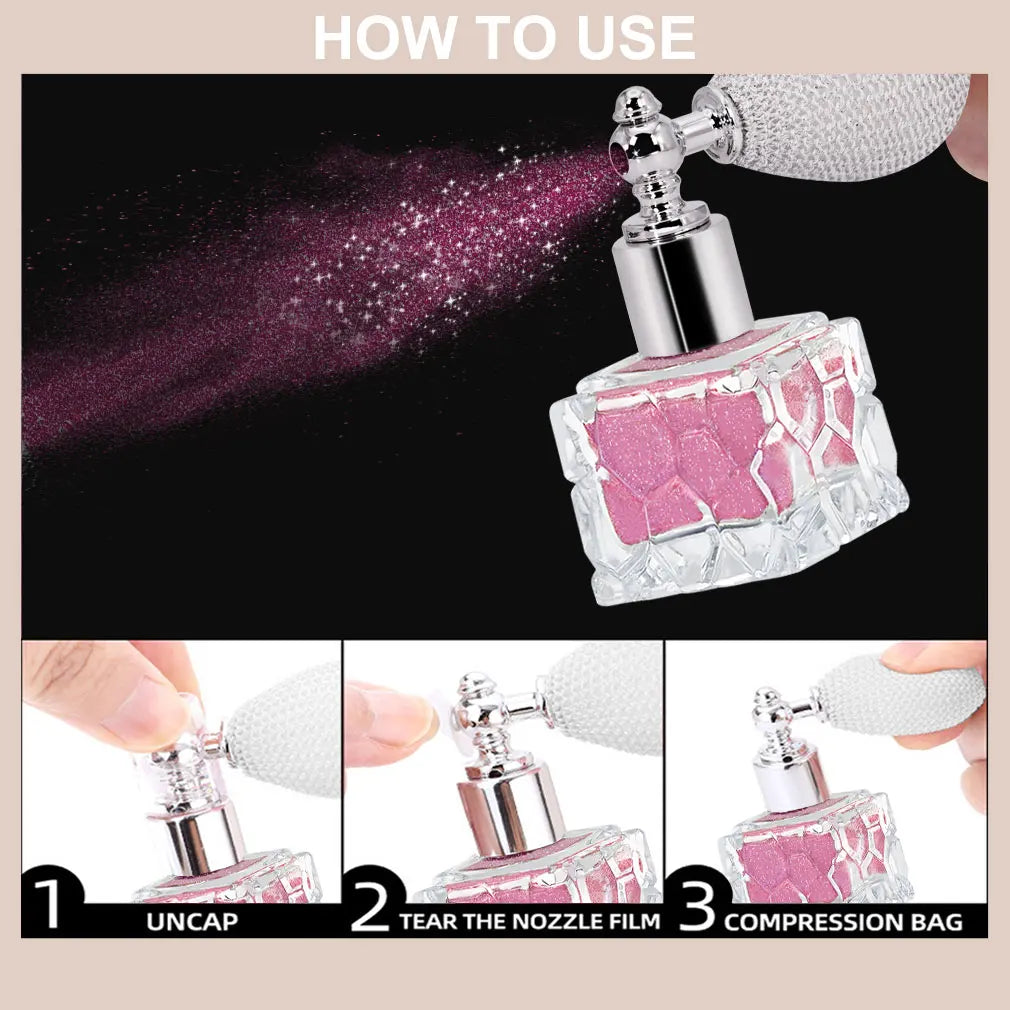 YTRUNS Shimmer Glitter Body Highlighter Spray – Glow Mist
