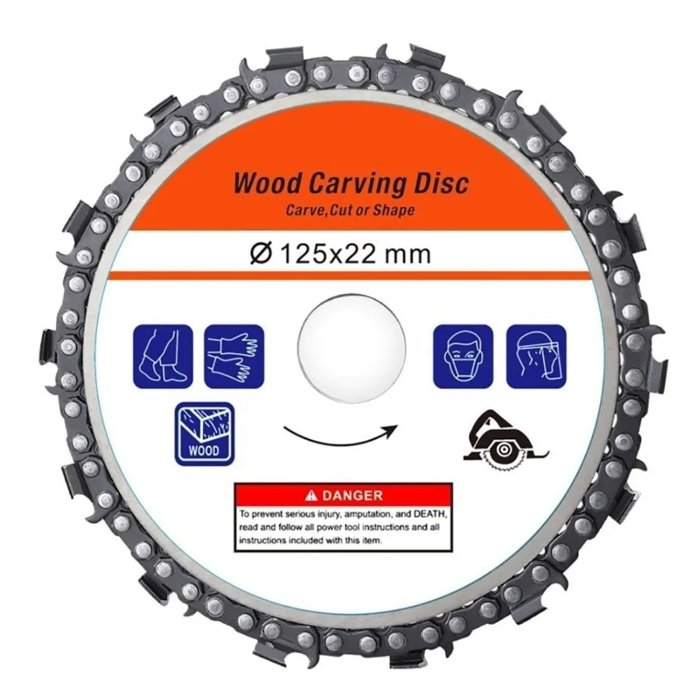 Wood Carving Disc Angle Grinder Chainsaw Blade 4.5" & 5"
