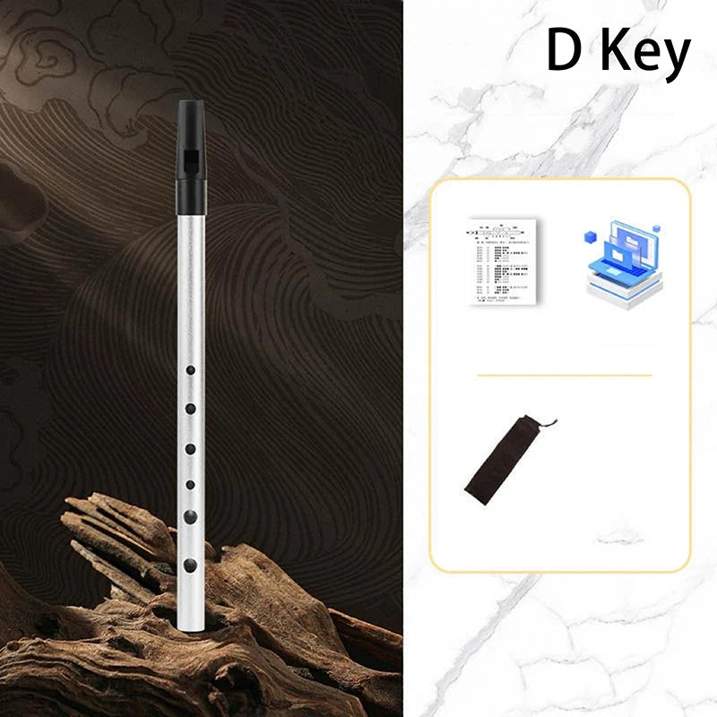 Irish Tin Penny Whistle C/D Key – 6-Hole Folk Flute