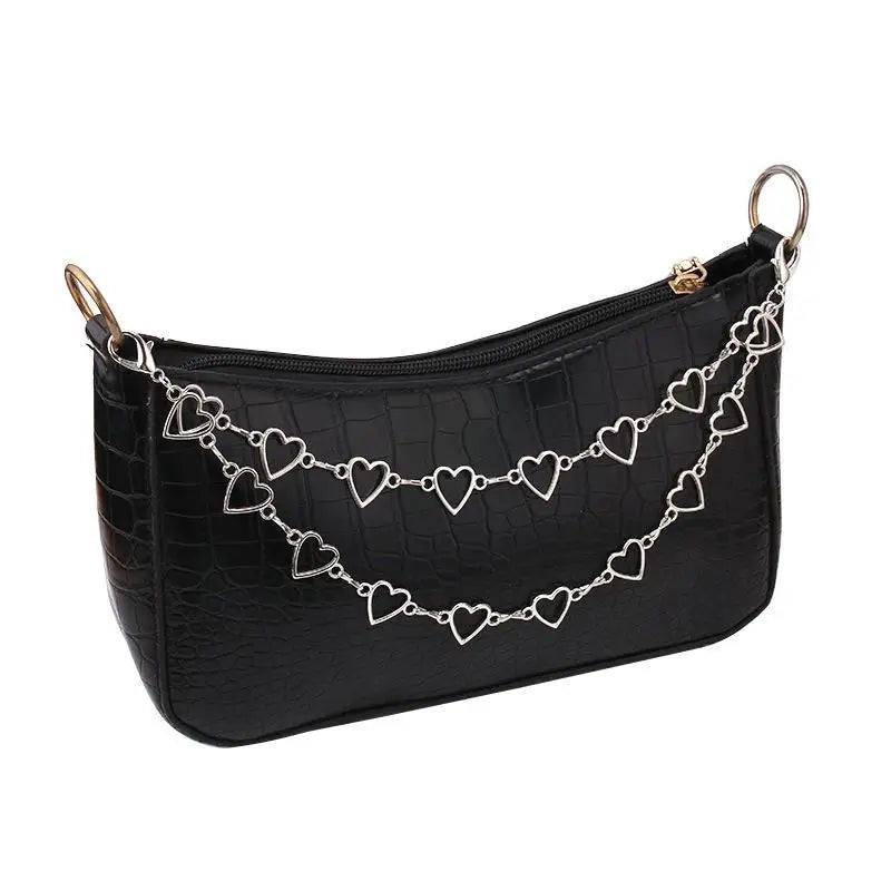 Y2K Metal Pearl Chain Bag Strap with Star Pendants | DIY Handle