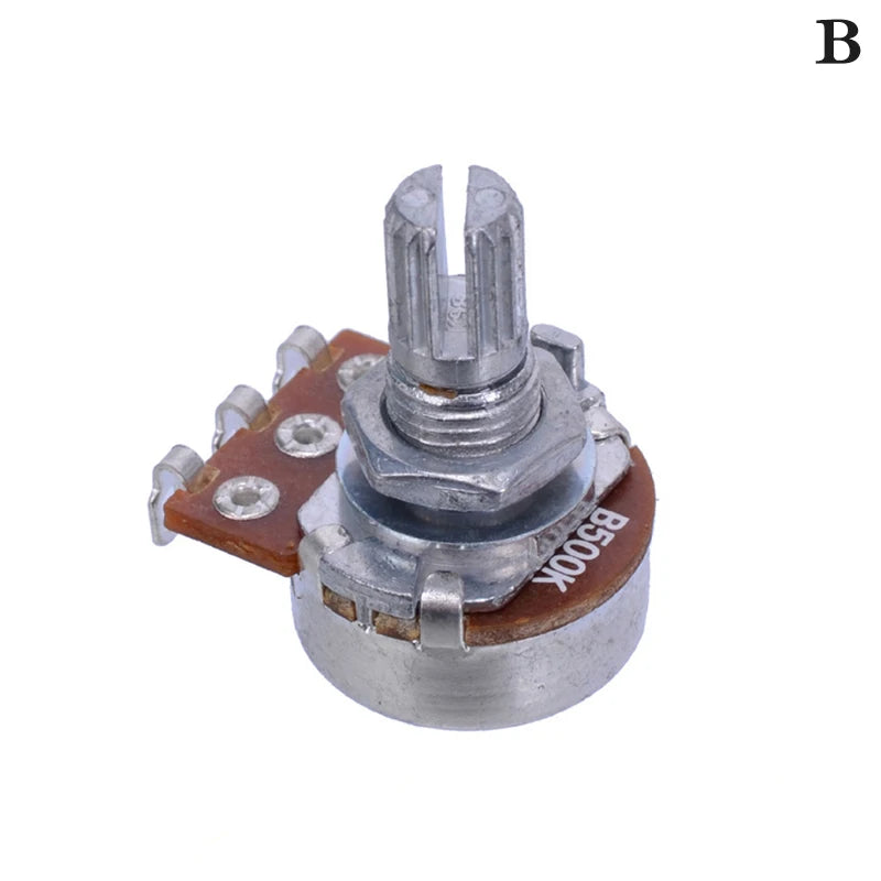 Splined Mini Potentiometer A/B Guitar Bass Tone Volume Pot