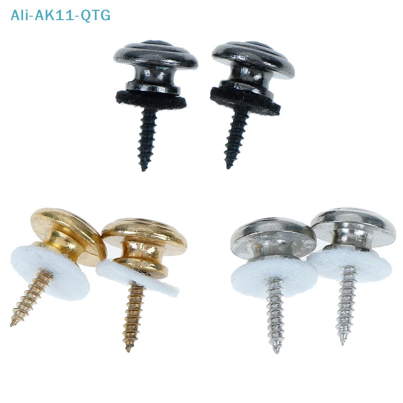 Mushroom Head Guitar Strap Lock Buttons with Screws – 1 Pair