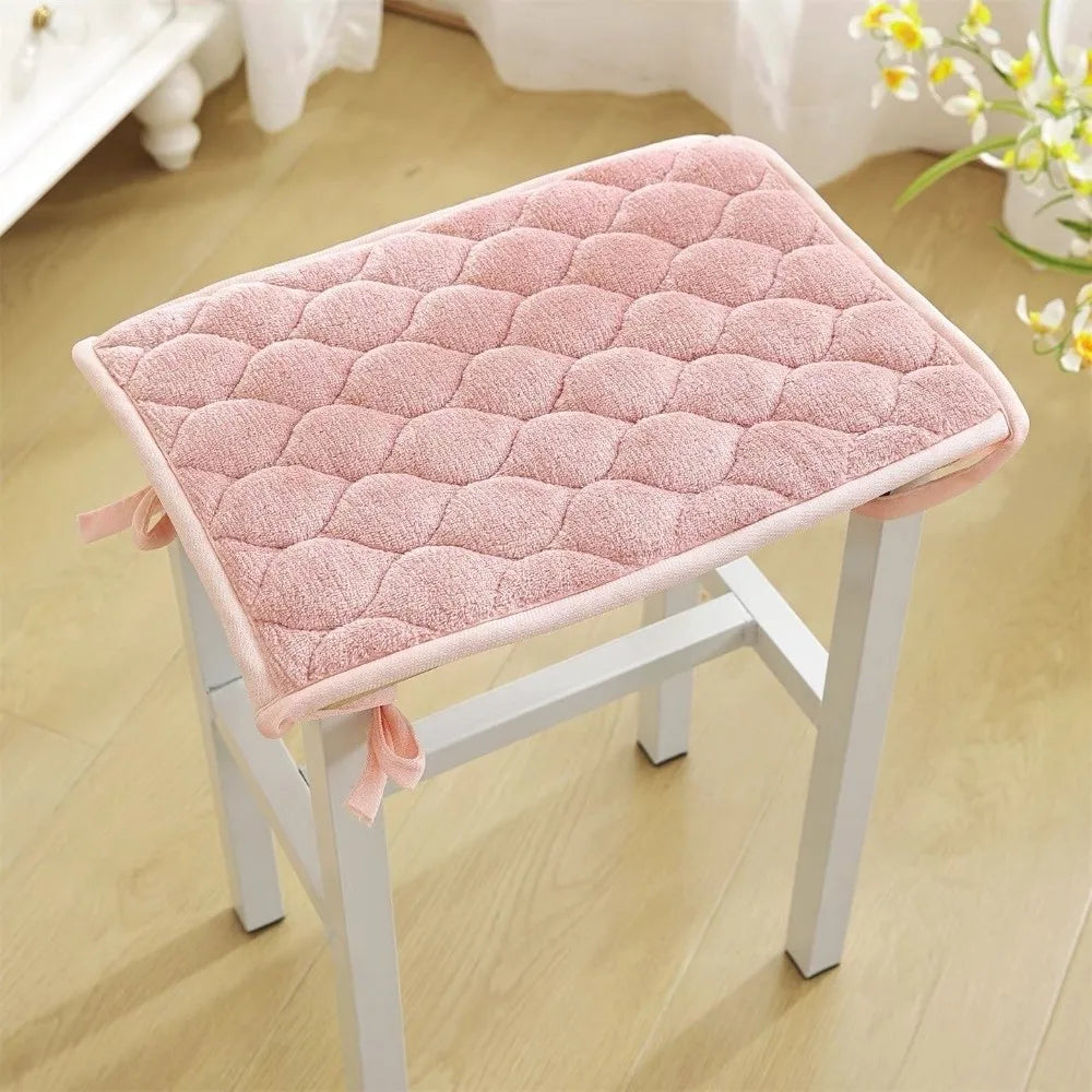 Thickened Plush Seat Cushion – Anti-Slip Strap & PP Cotton Fill