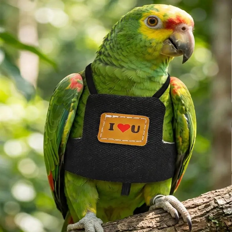 Cowboy Parrot Harness Vest & Leash – Small & Medium Birds
