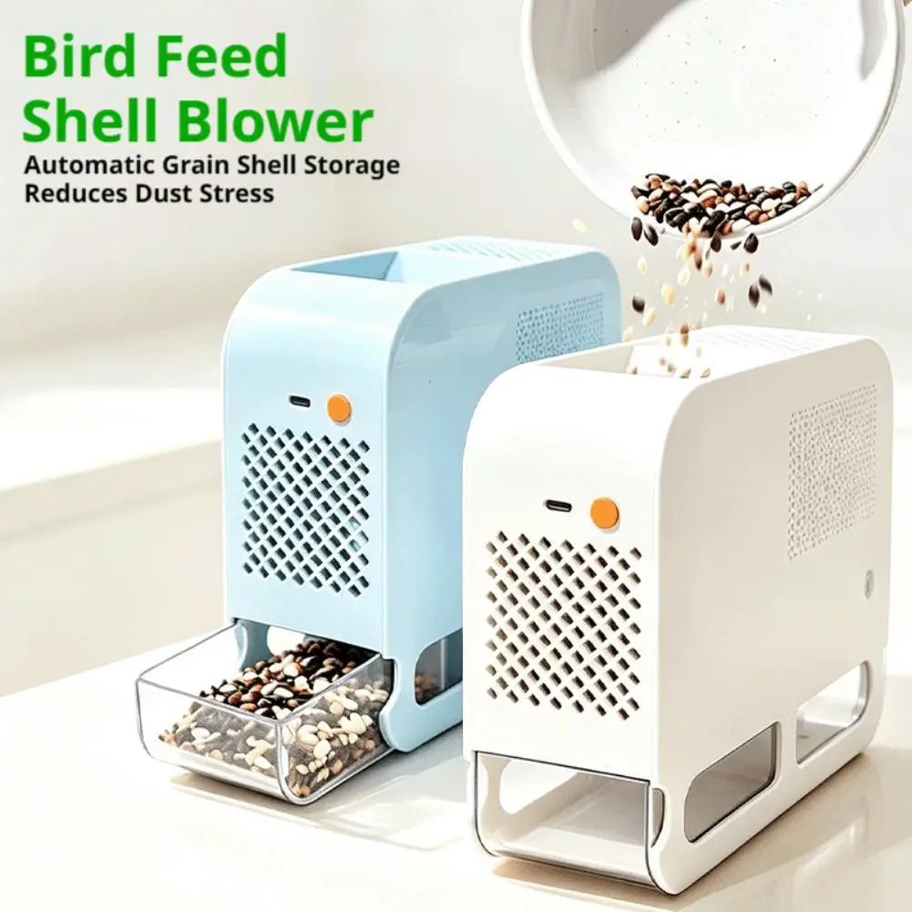 Electric Bird Seed Husk Separator – 5-Speed USB Grain Cleaner