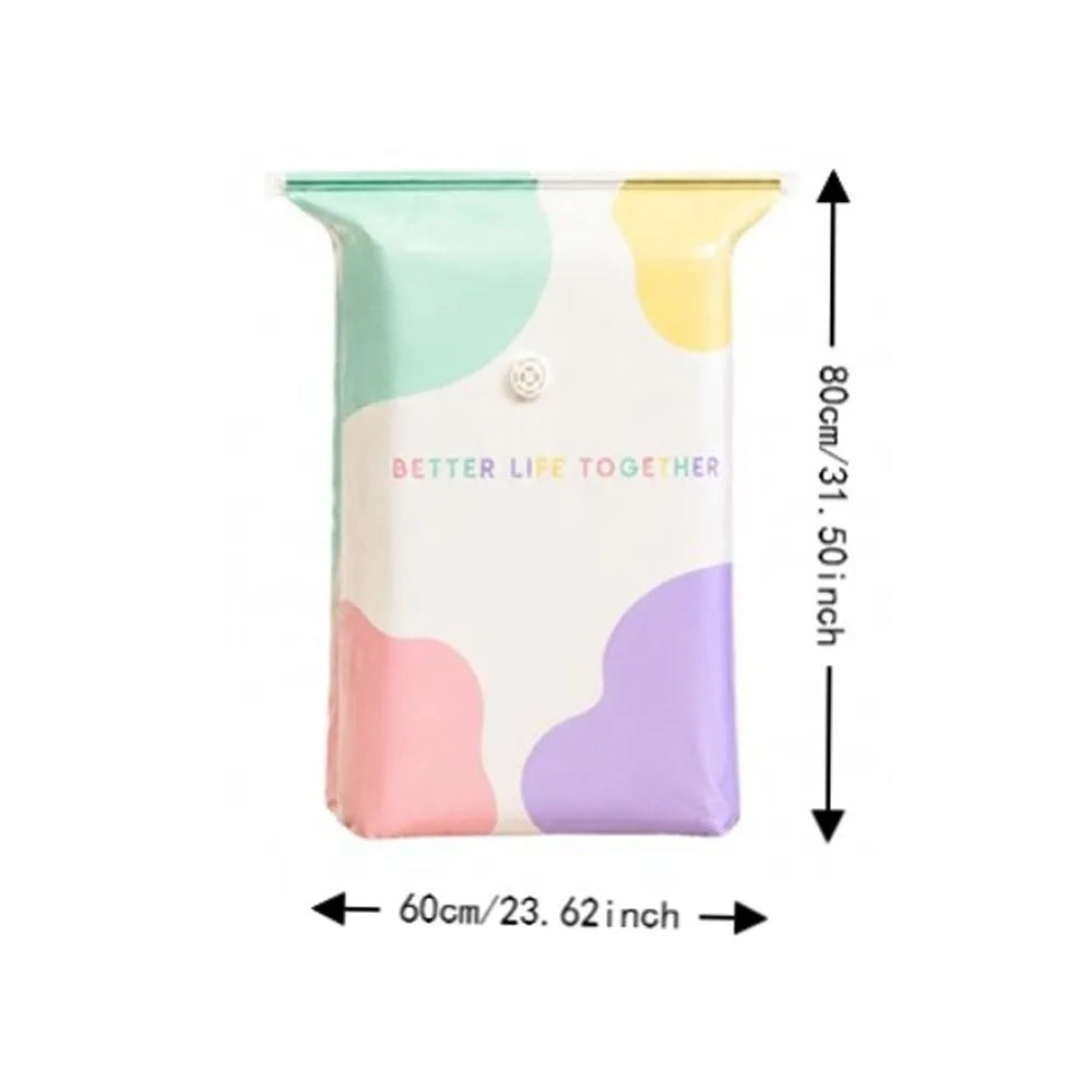 No-Pump Vacuum Storage Bags – Large Space Saver for Bedding