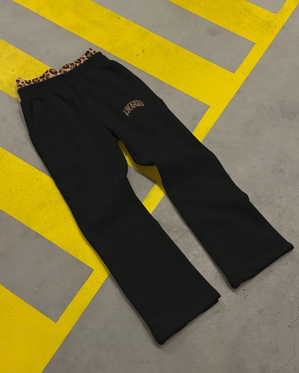Y2K Leopard Print Embroidery Hoodie Sweatpants Set | Unisex