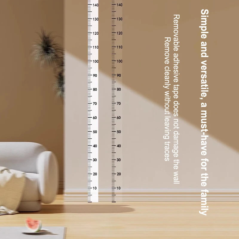 Kids Height Measurement Wall Sticker – Removable, Up to 200cm