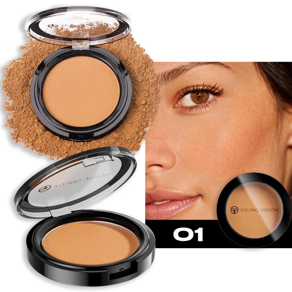 Silky Matte Bronzer Contour Powder Palette – 3-in-1 Face