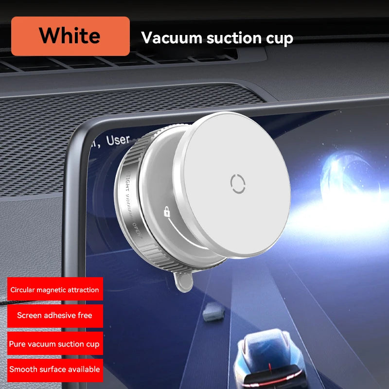 Magnetic Car Phone Mount – 360° Foldable Vacuum Suction Holder
