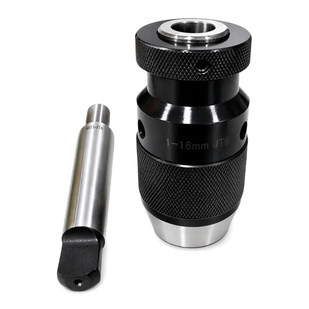 MT3 Keyless Drill Chuck JT6 Mount 1–16mm Self-Locking