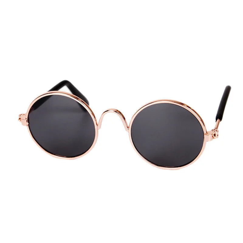 Vintage Round Pet Glasses – Dog & Cat Photo Prop Eyewear