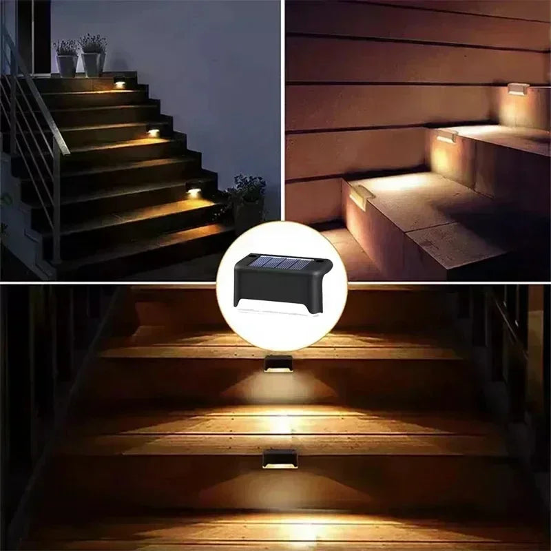 Solar LED Step & Deck Lights – Waterproof Outdoor Stair Lamps