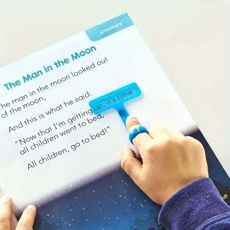 Finger Guided Reading Strip with Ring – Fluorescent Line Tracker