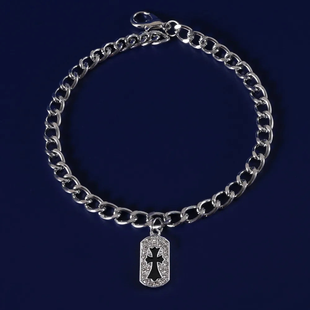 Zircon Cross Pendant Pet Necklace – Cat & Dog Accessory