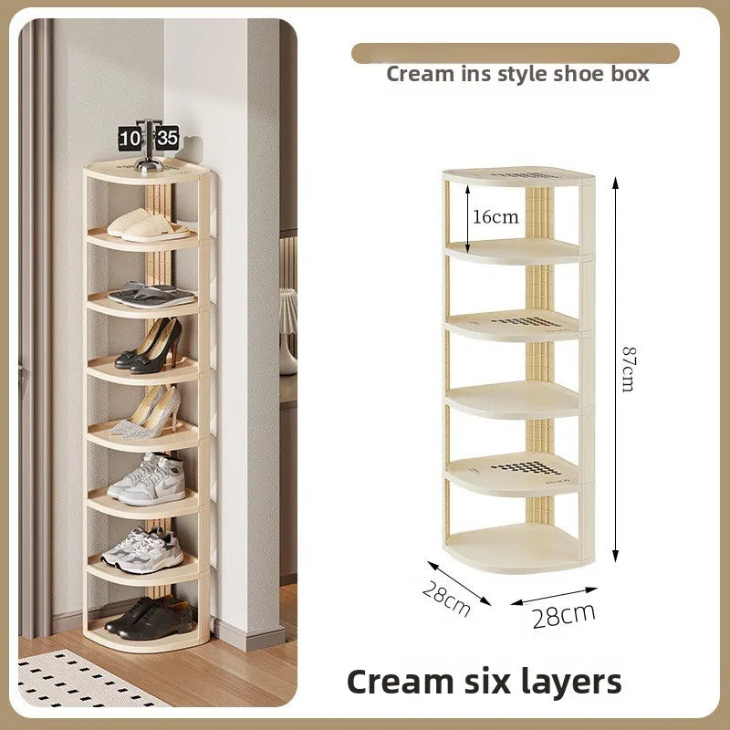 Multi-Tier Shoe Rack – Narrow Space-Saving Entryway Organizer