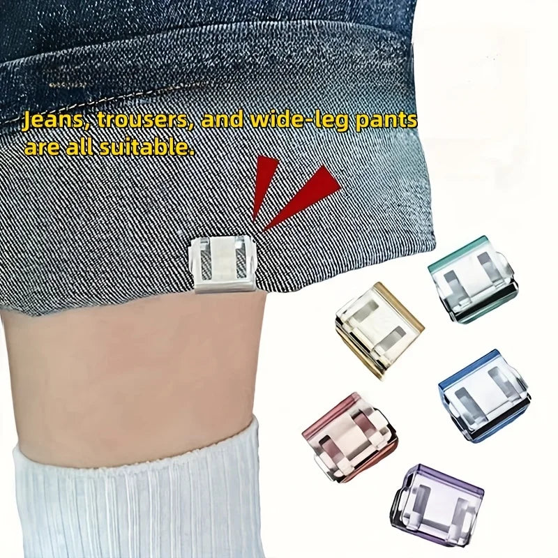 Invisible Pants Hem Shortener Clips | No-Sew Hidden Fixers