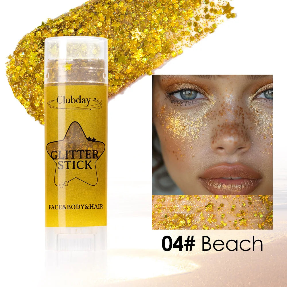 Glitter Gel Stick – Lip, Cheek & Body Sparkle Balm