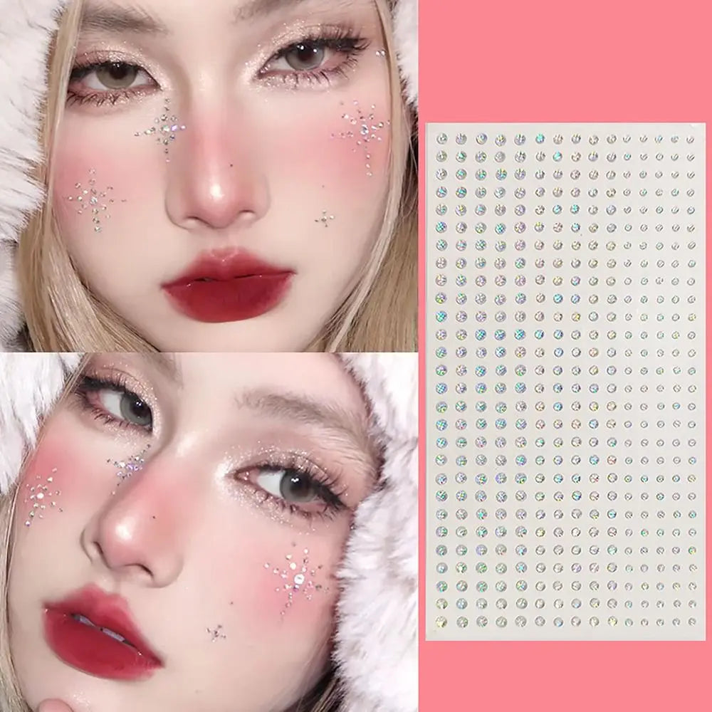 Face Gem Stickers – Butterfly Flower Star Heart Jewels