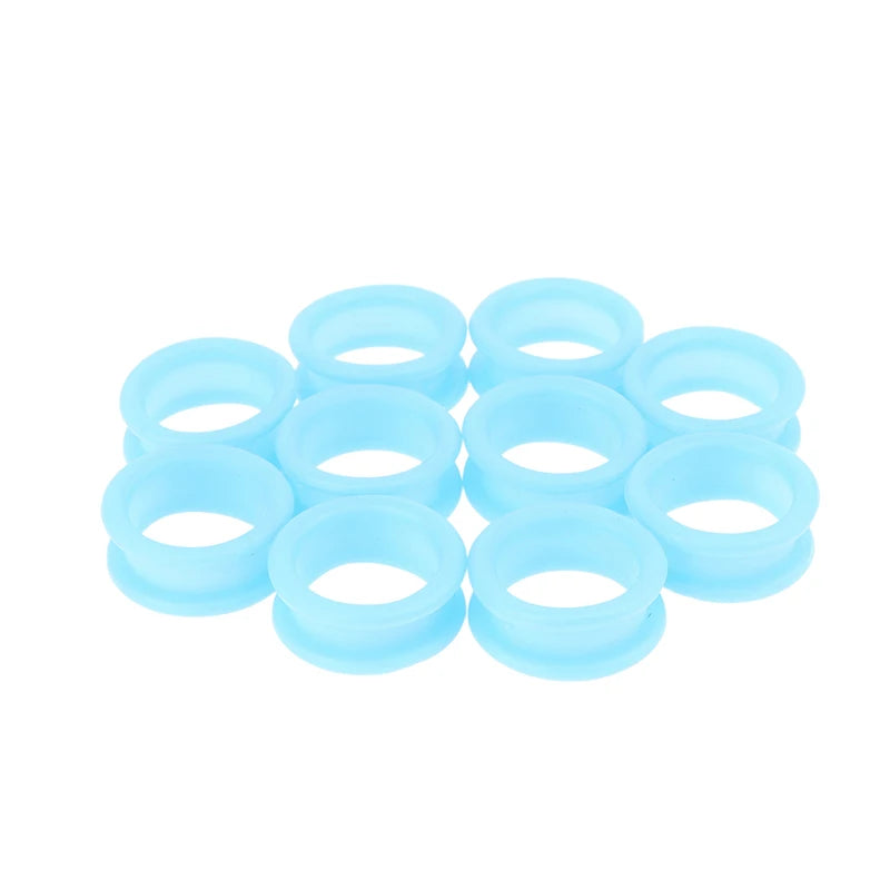 Silicone Scissor Finger Ring Inserts for Barbers – 10-Pack
