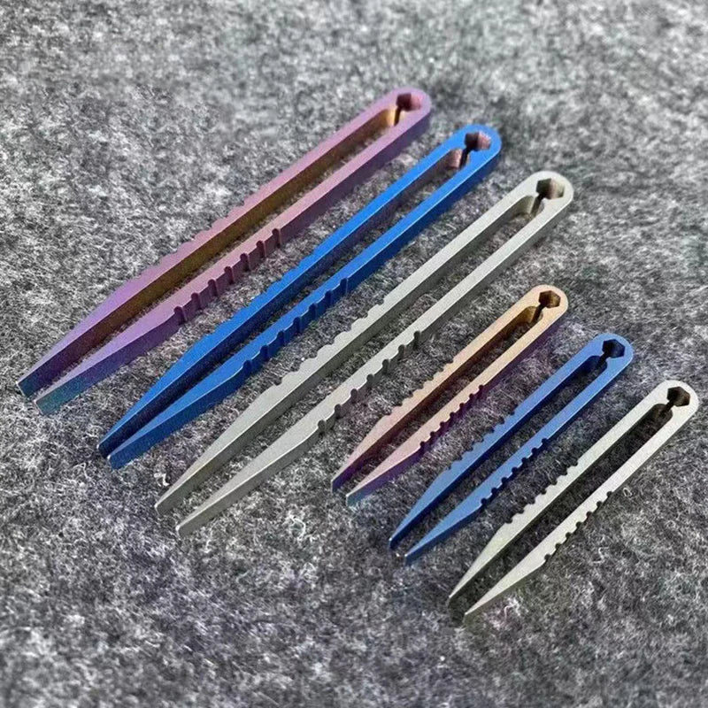 Titanium TC4 EDC Clip Tweezers – Multipurpose Outdoor Tool