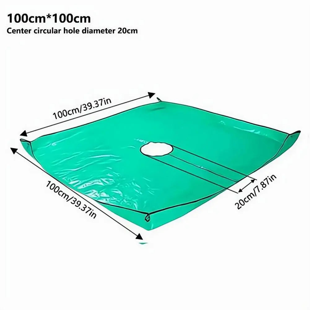 Waterproof Garden Pruning Tarp | 4 Corner Buckles – 100cm