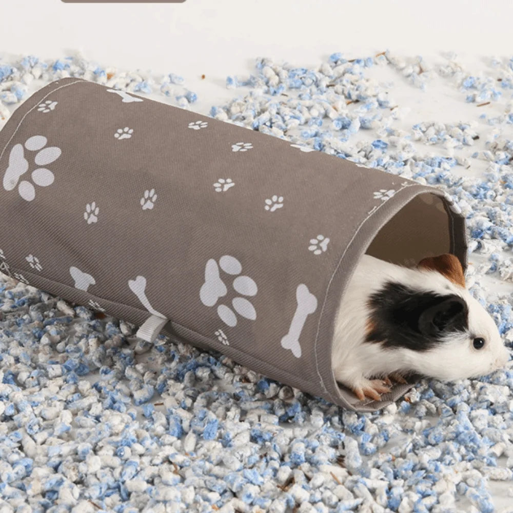Guinea Pig Tunnel Hideout – Breathable Small Pet Hiding Shelter