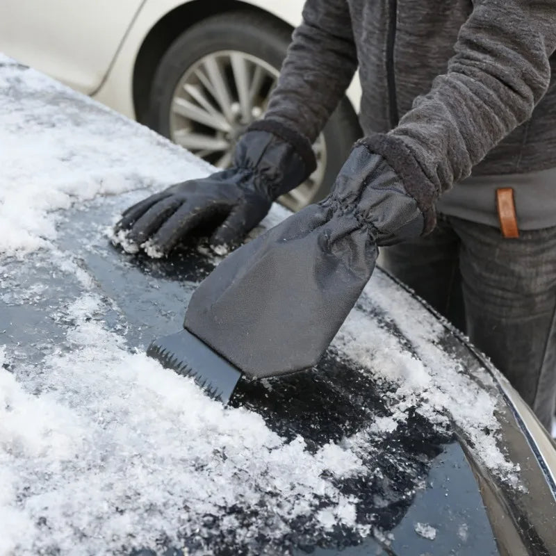 3-in-1 Snow Shovel Glove – Winter Car Ice Scraper Kit