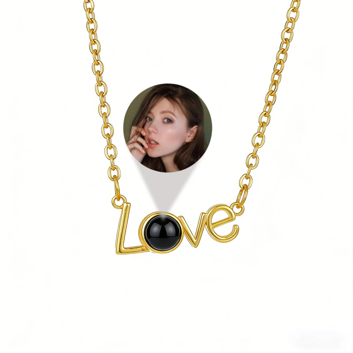 Personalized Photo Projection Heart Necklace | Custom Keepsake