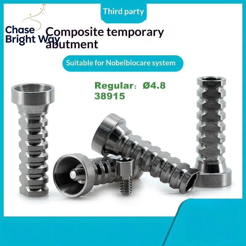 Titanium 4.8mm Temp Dental Abutment | Nobel Biocare Compatible