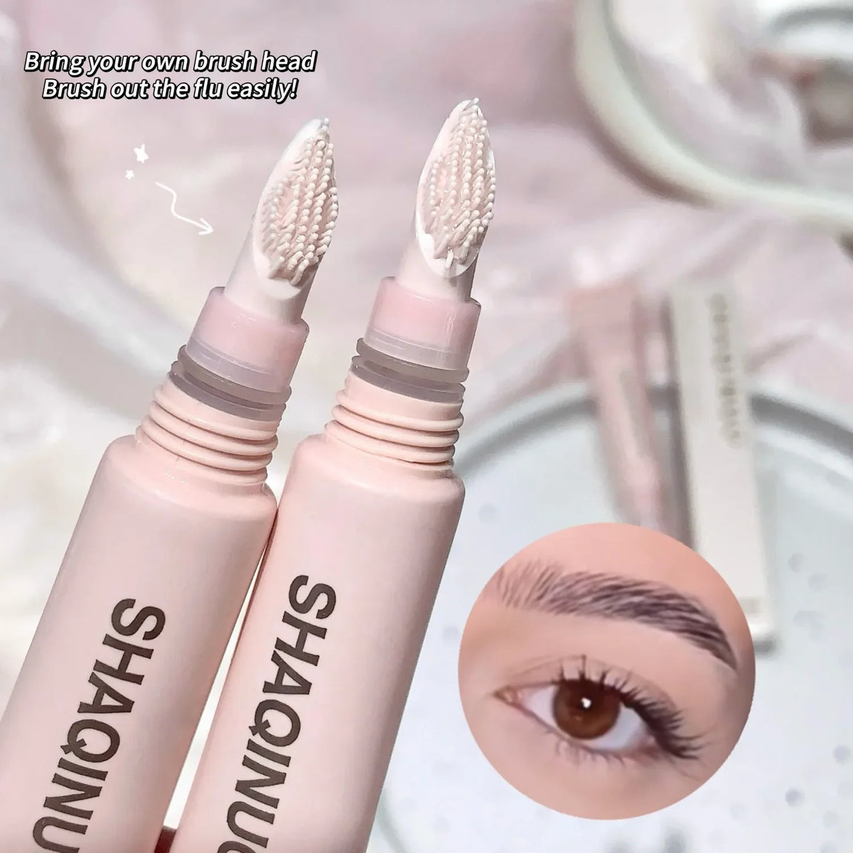 SHAQINUO 3D Lamination Brow Gel – Waterproof Feathered Brows
