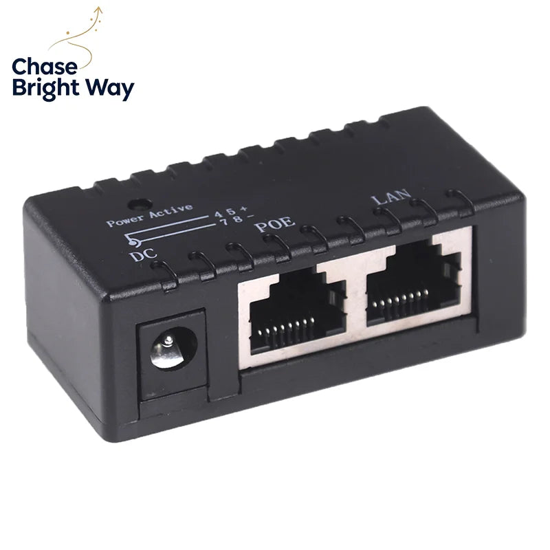 Passive PoE Injector 12V–48V for IP Camera, VoIP & AP