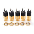 5-Pack PJ392 3.5mm Stereo Female Audio Jack Socket Connector