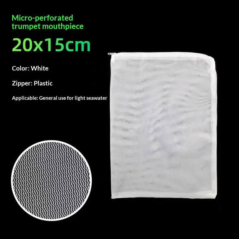 Reusable Aquarium Filter Media Bags with Zipper | Fine Mesh