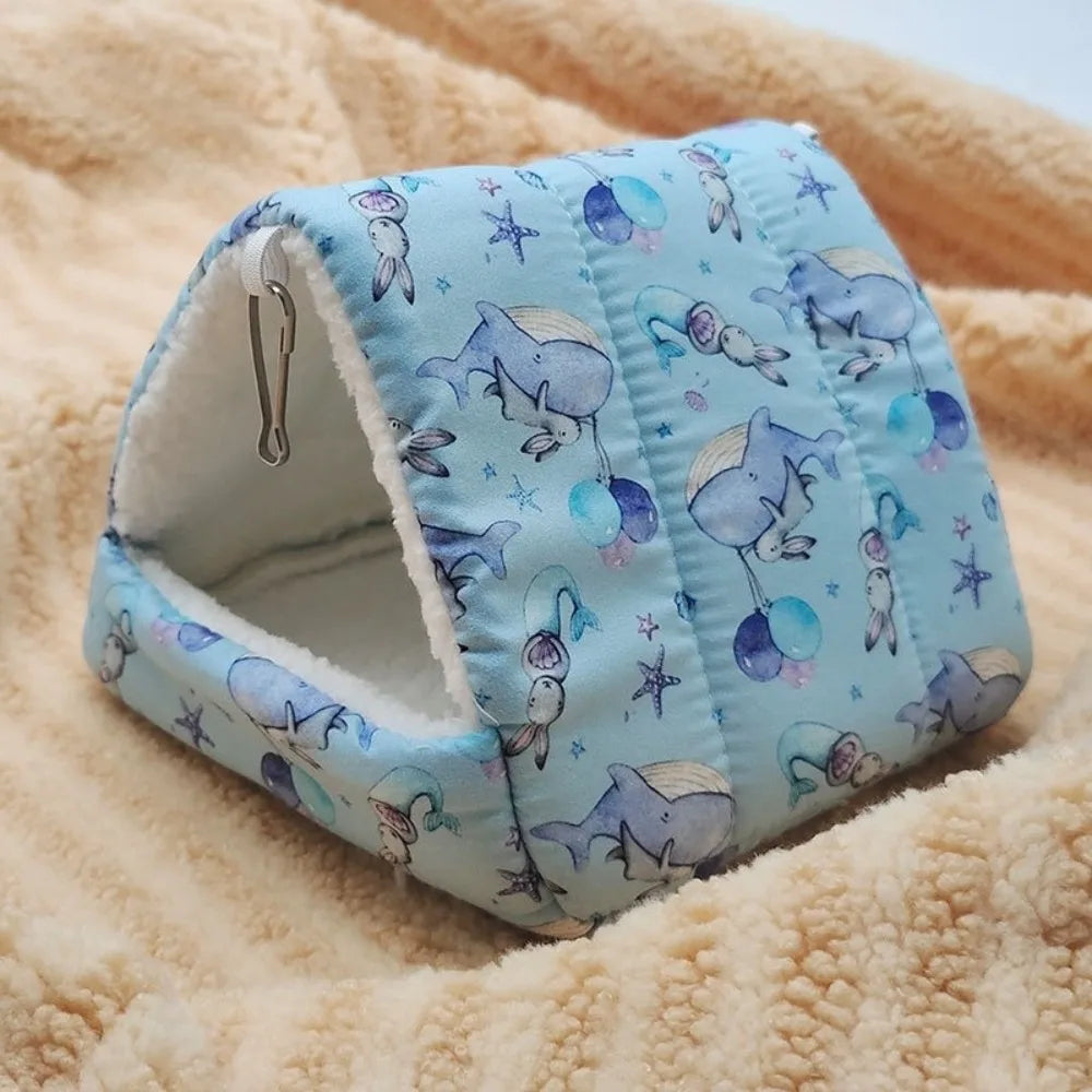 Warm Fleece Hanging Bird & Small Pet Sleeping Nest Hammock