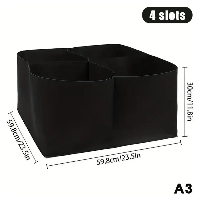 Fabric Raised Garden Bed Grow Bags – 1/2/4/6/8 Holes